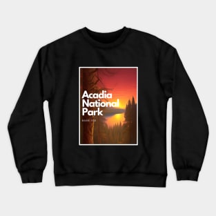 Acadia National Park hike Maine United States Crewneck Sweatshirt